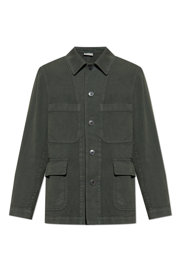 Dries Van Noten グレー/黒 ボタンシャツ 44 Dries Van Noten Cassidye Shirt - Black Stripe (Viscose